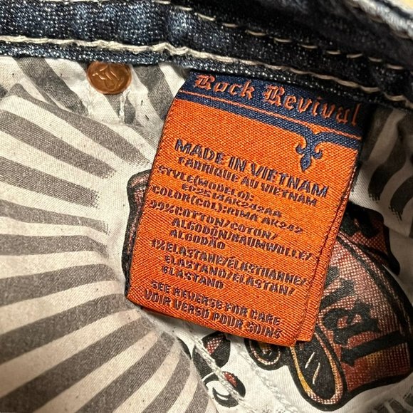 Rock Revival 25 Rima Ankle Length Skinny Distressed Jeans - Picture 12 of 13